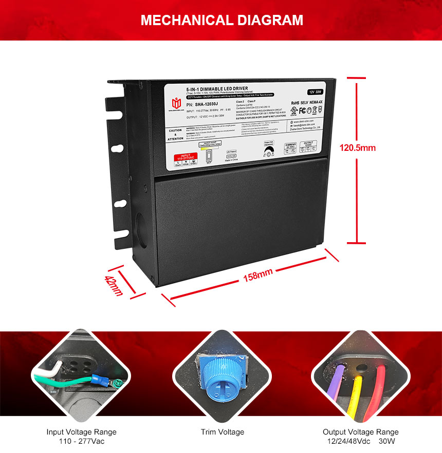 dẫn lái 12v 30w